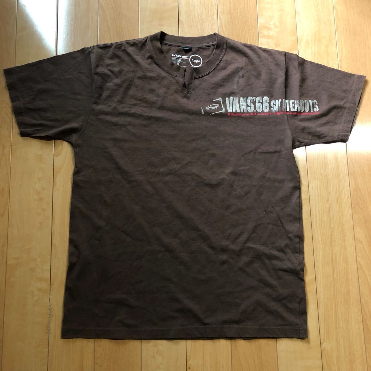90年代 ヴァンズ スキッパーTシャツ 226-1-119 メンズ L ブラウン拍卖