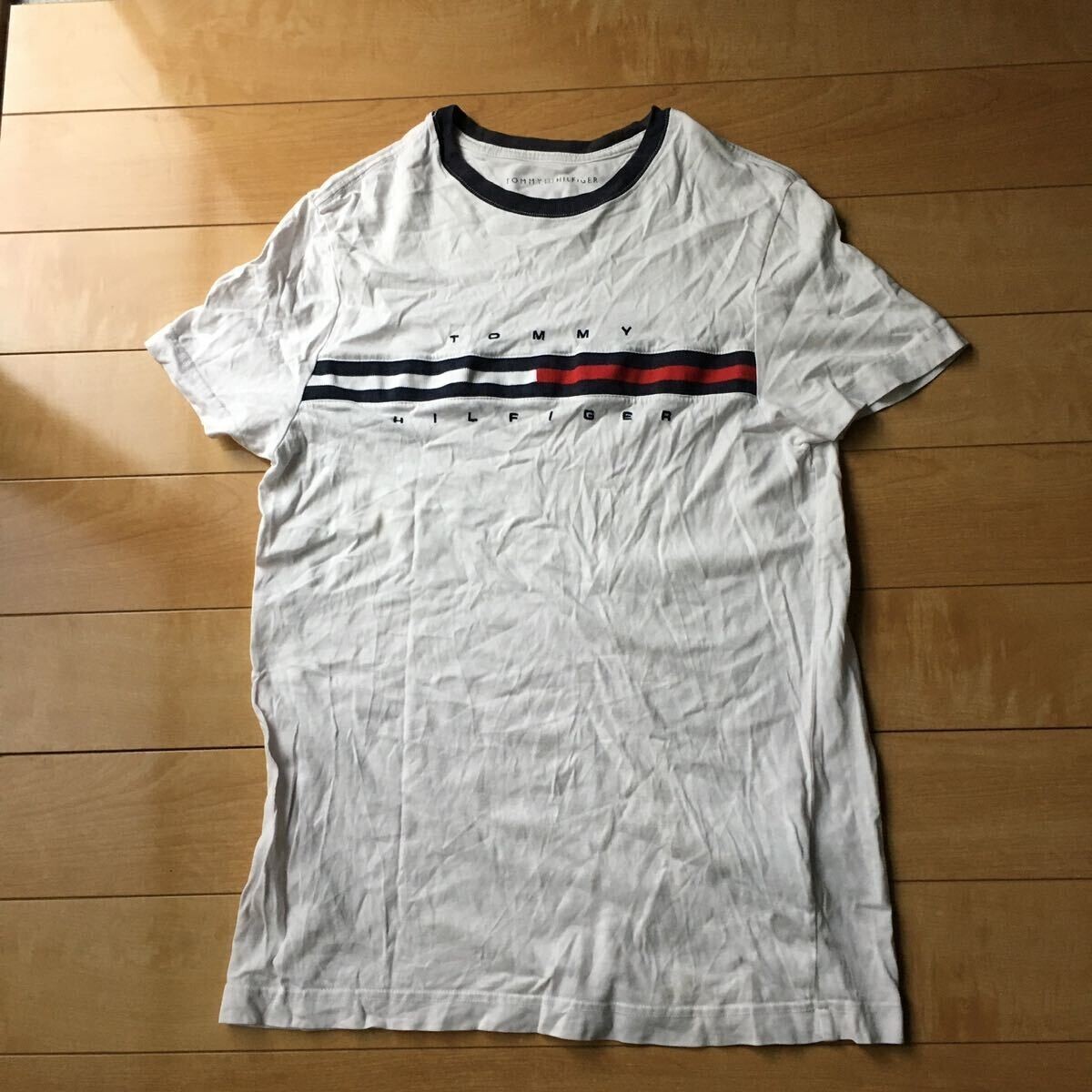 トミーヒルフィガー ロゴTシャツ 542-1-324 ホワイト トミー拍卖