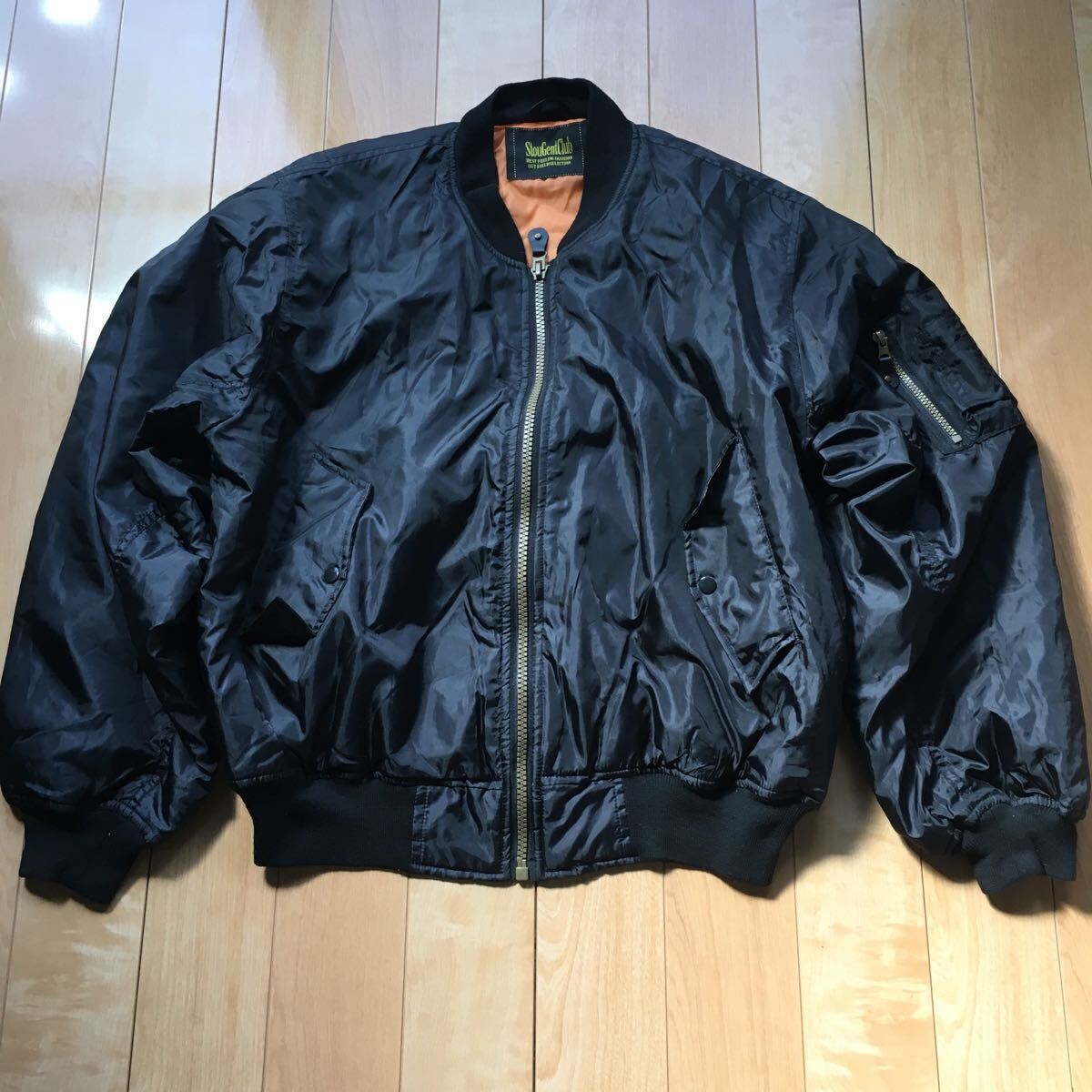 StouGentClub ボンバージャケット 604-6-25 メンズ ブラック拍卖