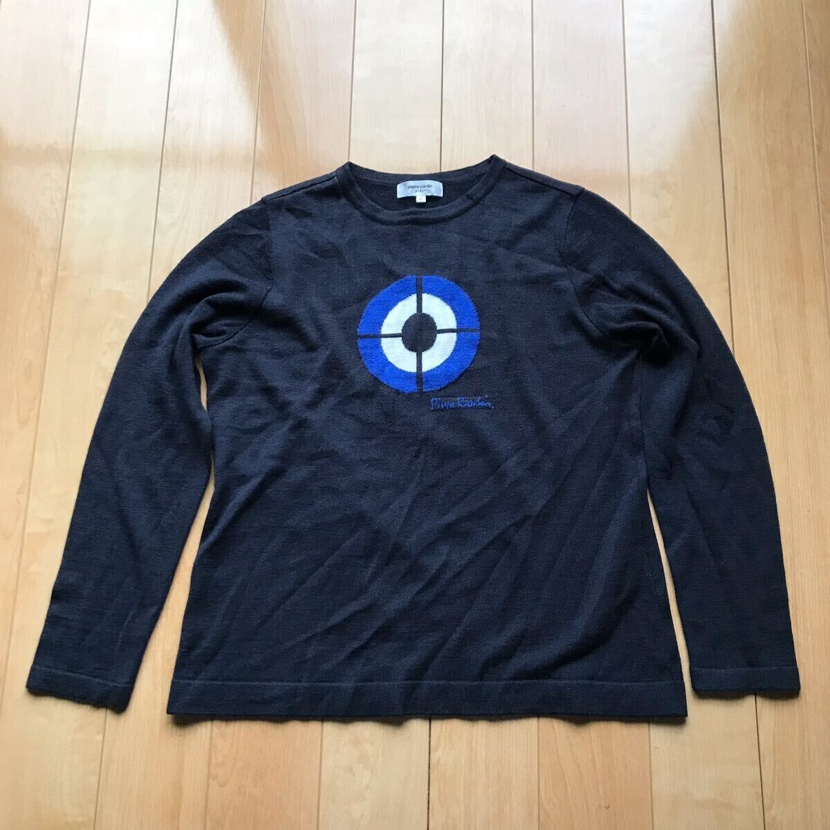 ピエールカルダン ニットプルオーバー 028-1-321 レディース 40 ネイビー拍卖