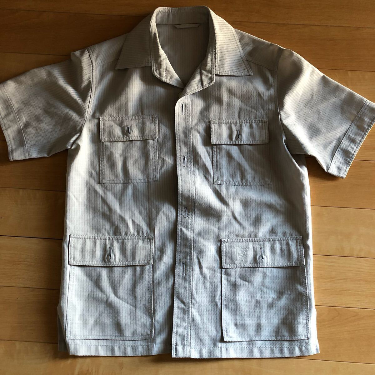 ピエールカルダン ワークシャツ 229-1-21 メンズ ライトグレー拍卖