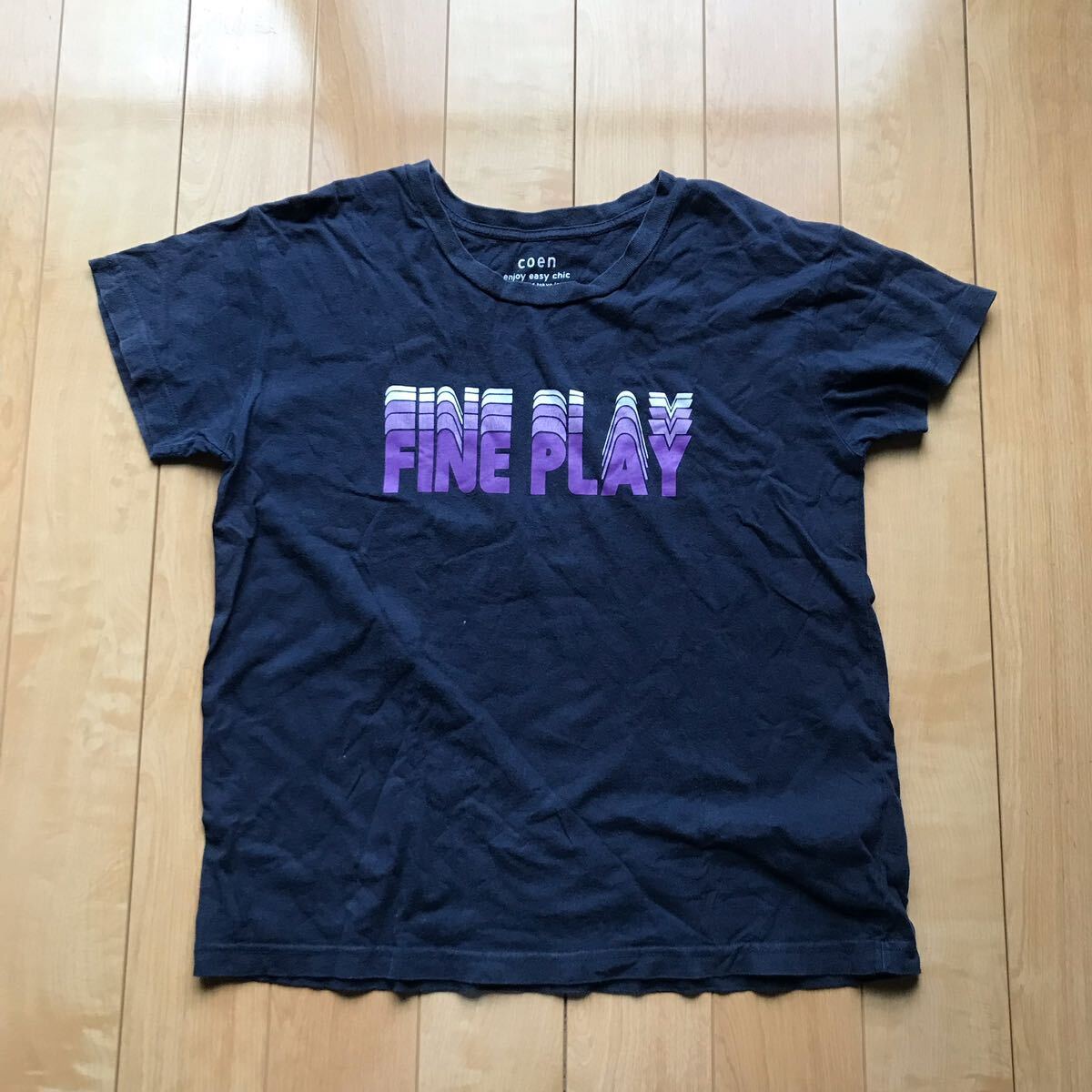 コーエン プリントTシャツ 126-1-389 ネイビー M拍卖