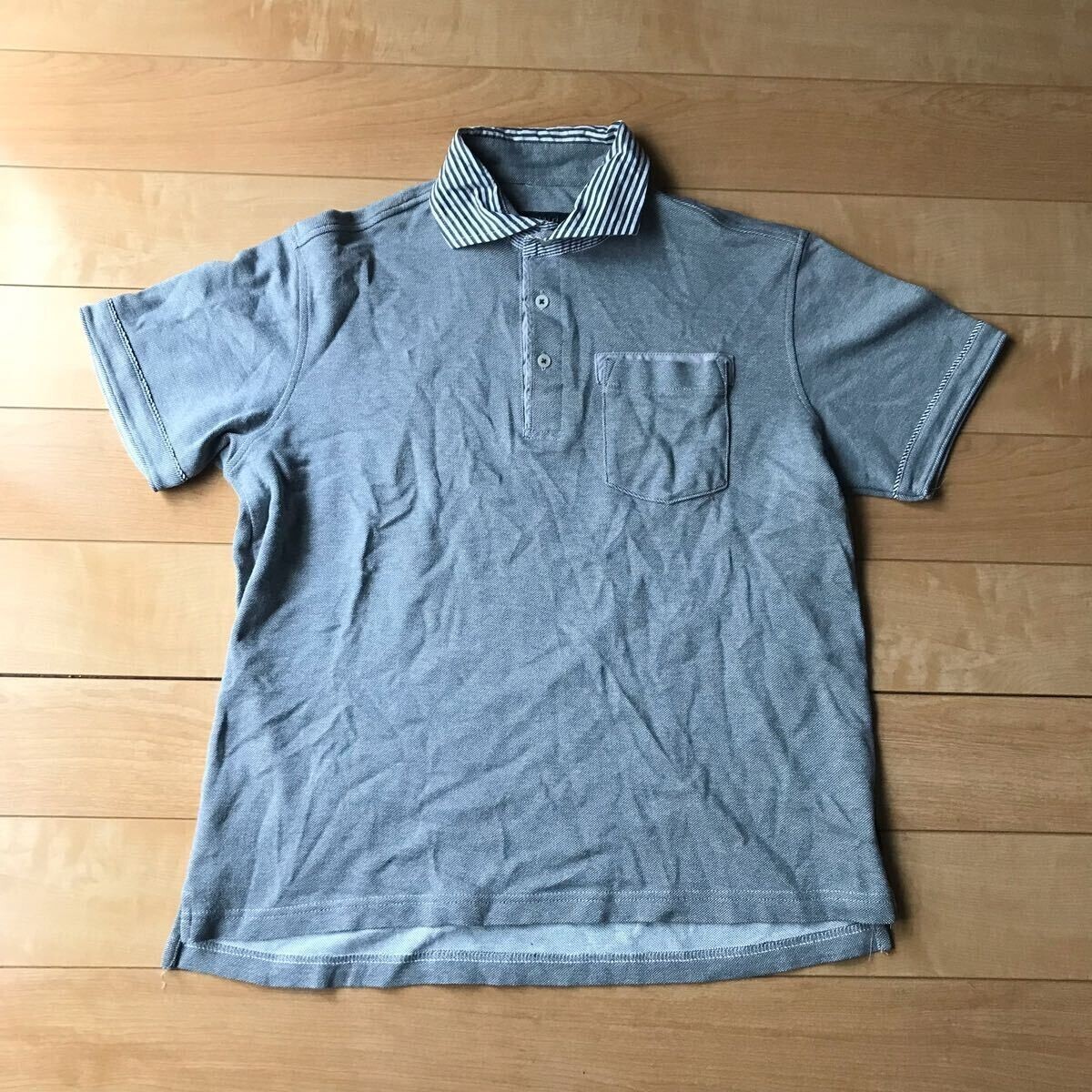 ゴタイリク ポロシャツ 093-1-359 メンズ M グレー拍卖