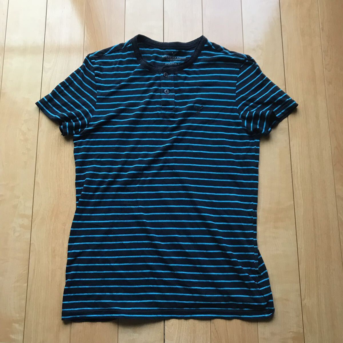 アメリカンイーグル アスレチックフィット ボーダーTシャツ 125-1-322 メンズ XS拍卖