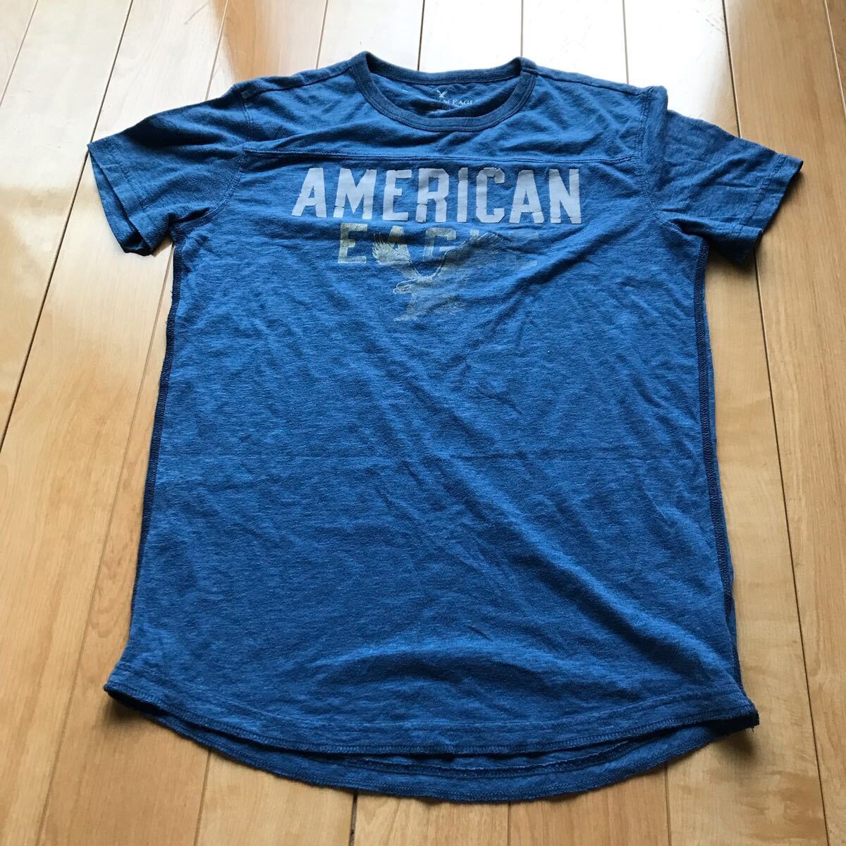 アメリカンイーグル ロゴTシャツ 121-1-389 メンズ XS ブルー拍卖