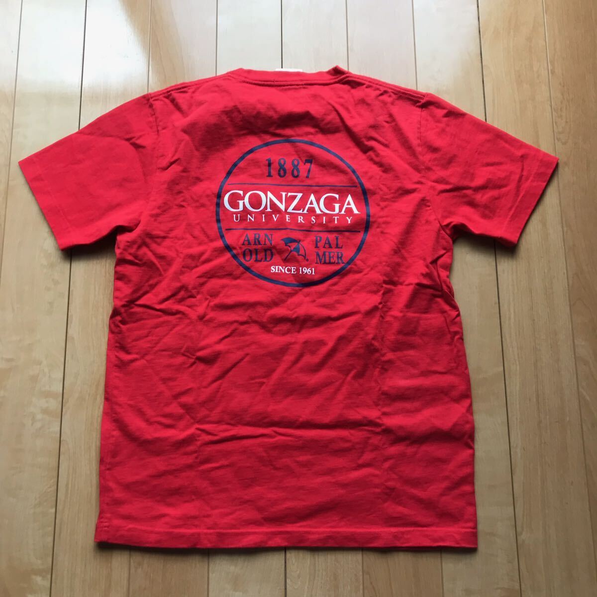 アメリカンフレッシュマン アーノルドパーマー ゴンザガ大学 Tシャツ 126-1-387 メンズ L レッド拍卖