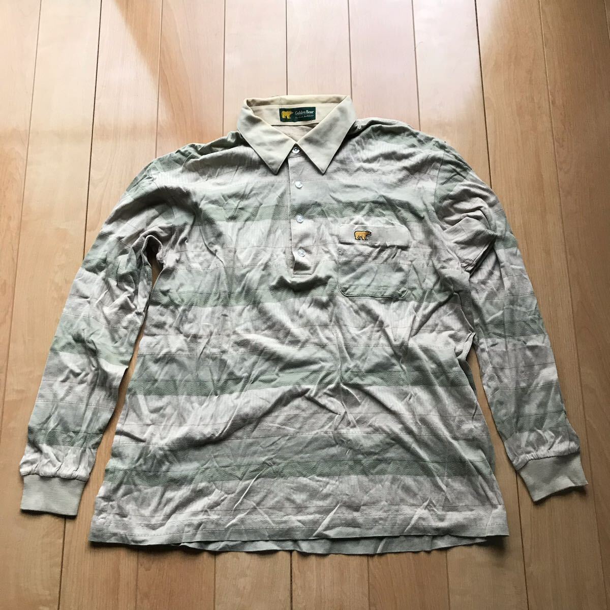 ゴールデンベア ポロシャツ 133-1-316 メンズ L ボーダー拍卖