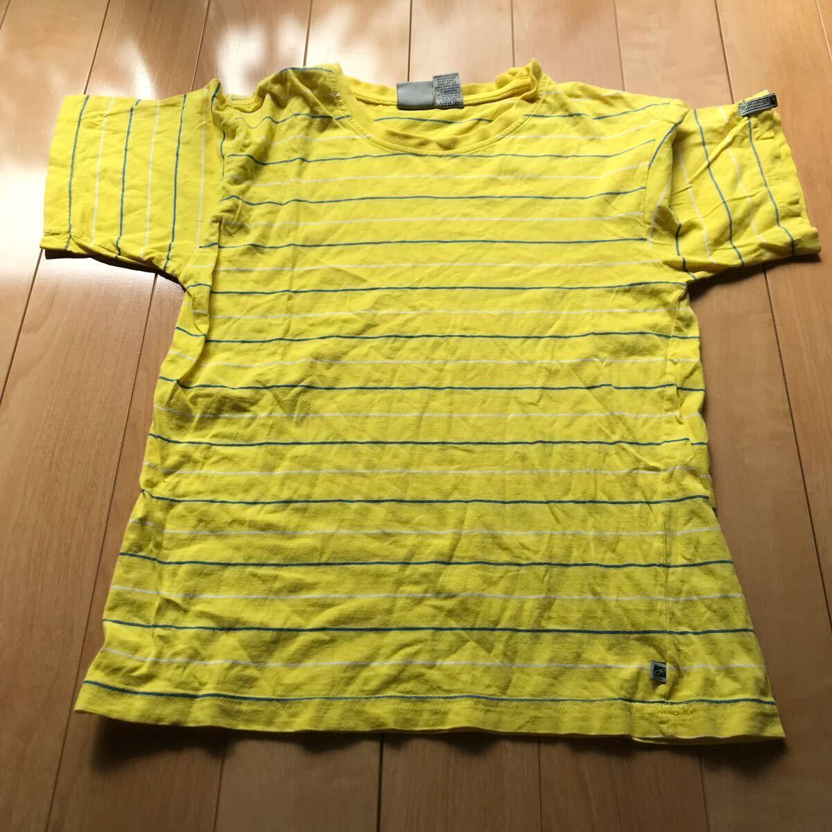 オーシャンパシフィック ボーダーTシャツ 124-1-345 メンズ L イエロー拍卖