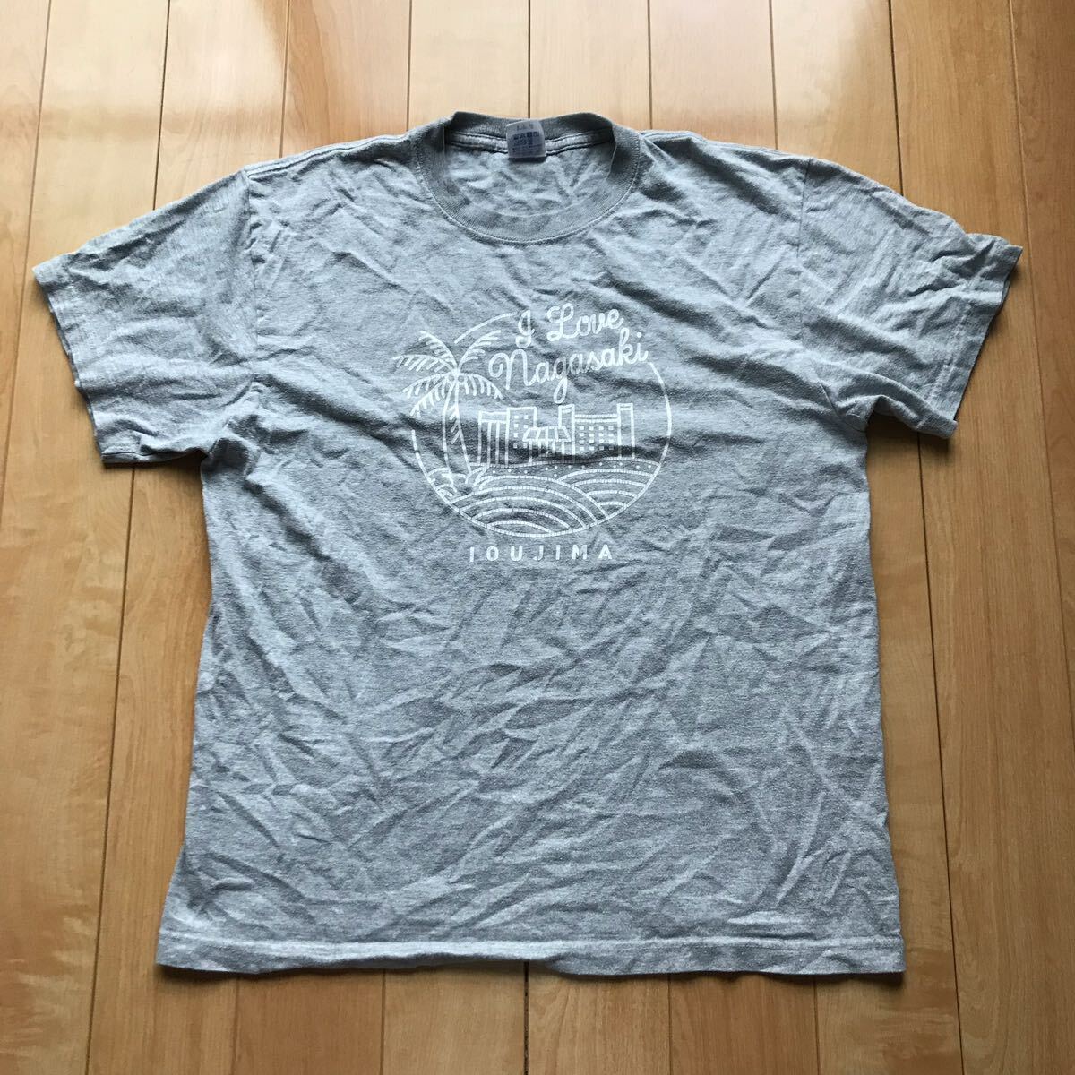 ユナイテッドアスレ I love長崎 プリントTシャツ 123-1-358 メンズ L グレー拍卖