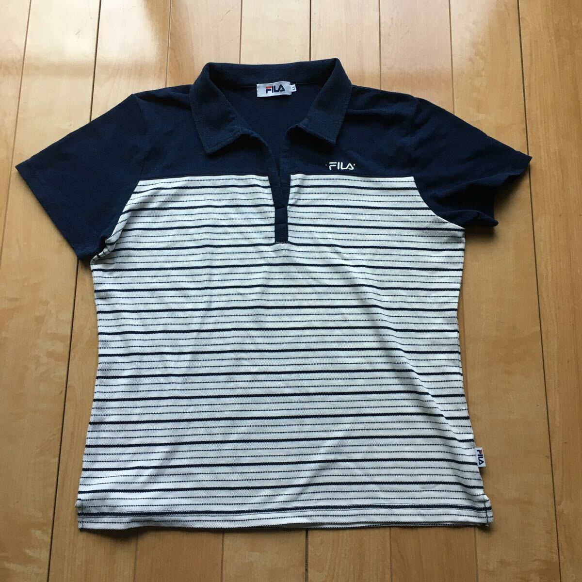 フィラ スキッパーシャツ 171-1-332 レディース LL拍卖