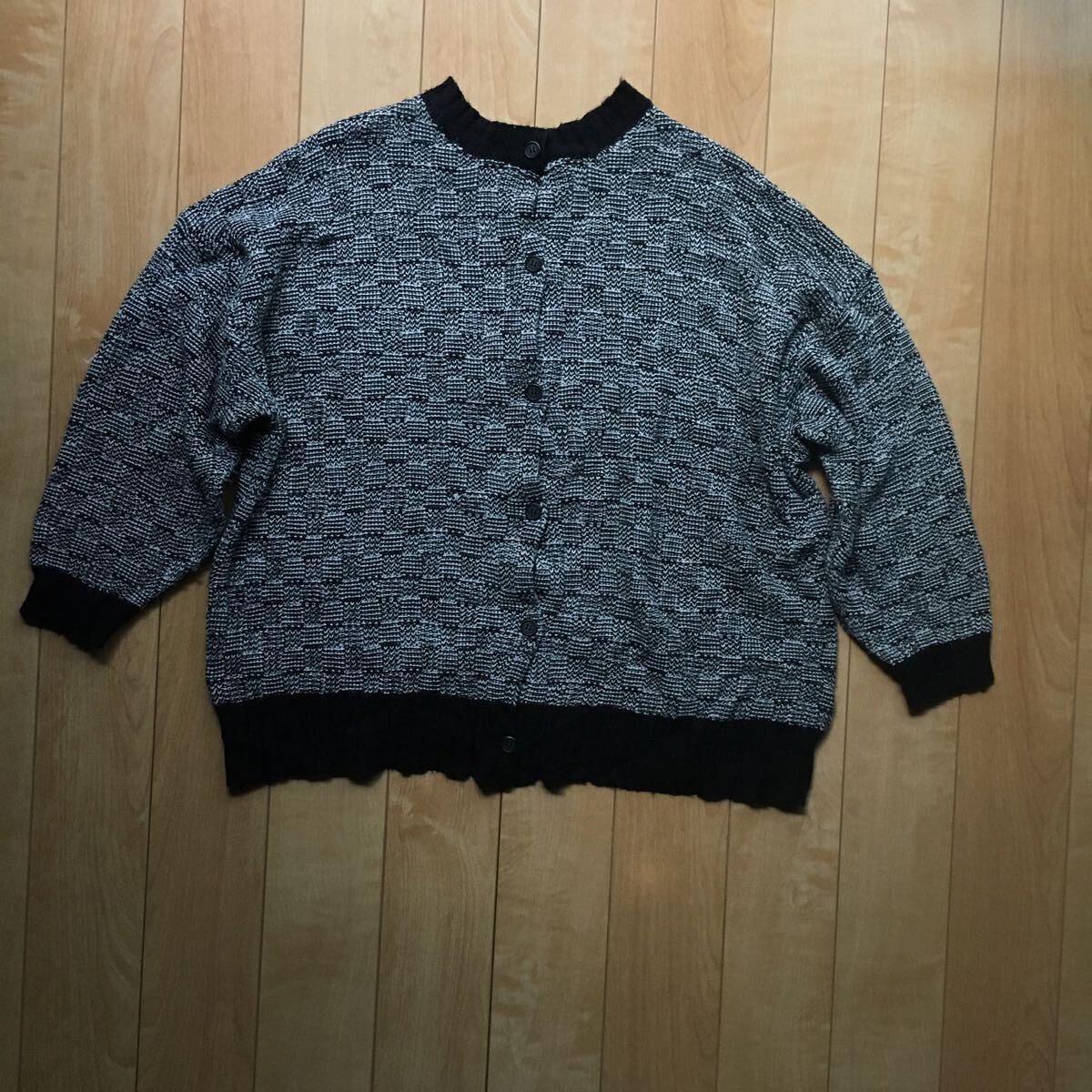 サマンサモスモス 格子柄編み前後2WAYニット 521-1-402 レディース F グレー SM2拍卖