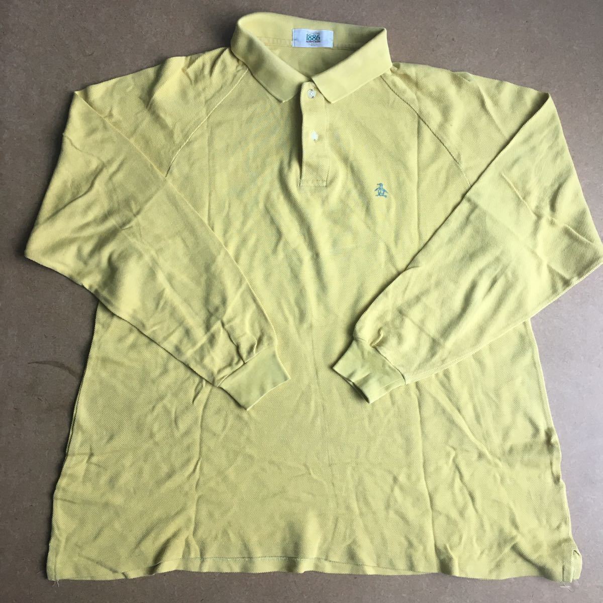 1-5 マンシングウェア 長袖ポロシャツ ゴルフウェア イエロー マンシング ポロシャツ 長袖 ゴルフ EL(XL) 1886拍卖