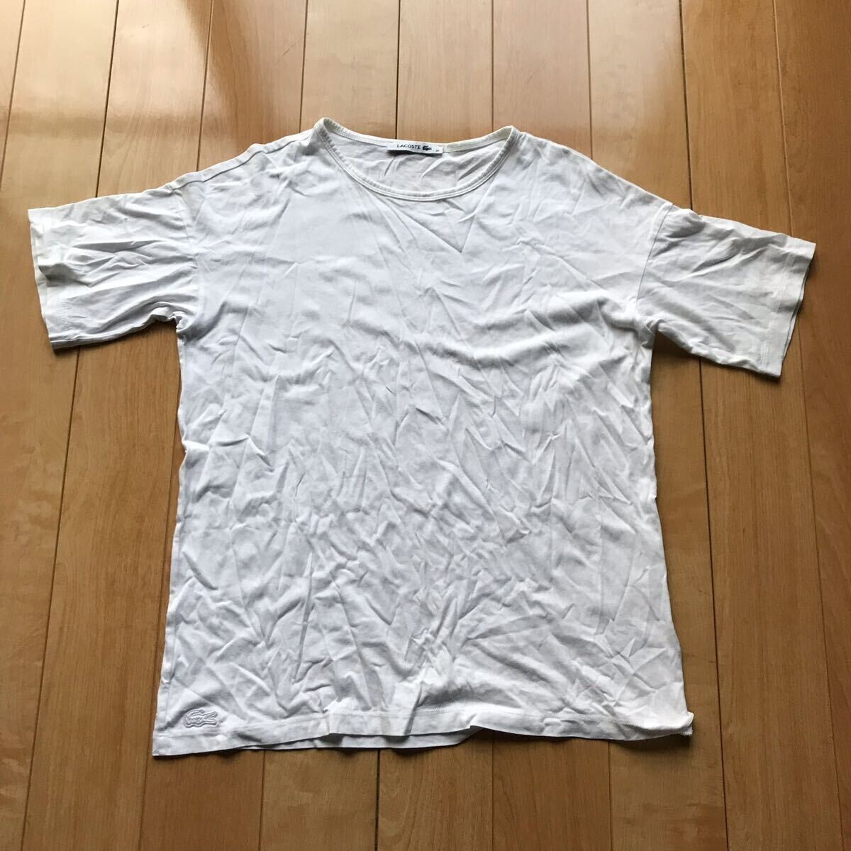 ラコステ クルーネックTシャツ 112-1-310 レディース 36 ホワイト拍卖