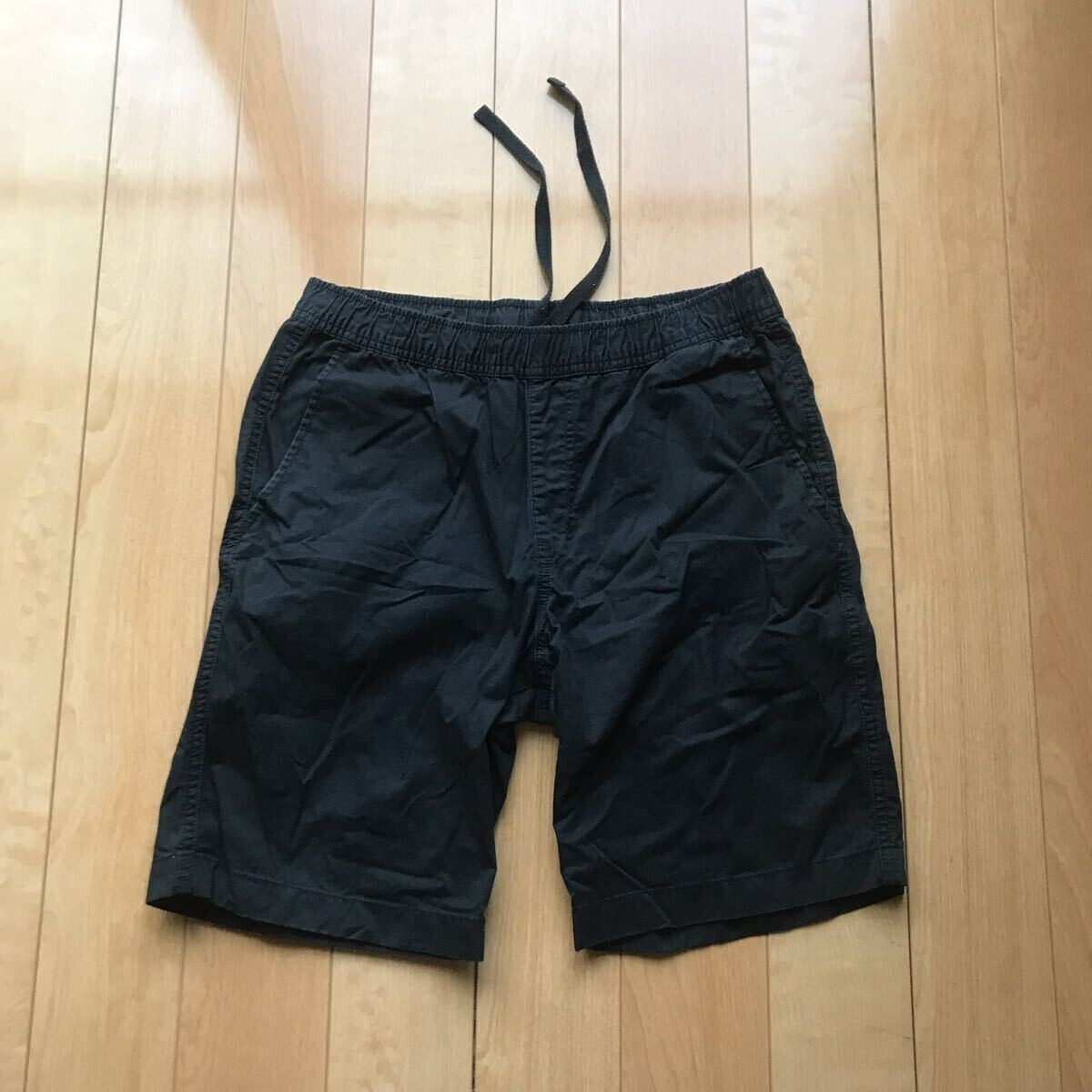 ユニクロ イージーショートパンツ 114-1-371 メンズ S ブラック拍卖