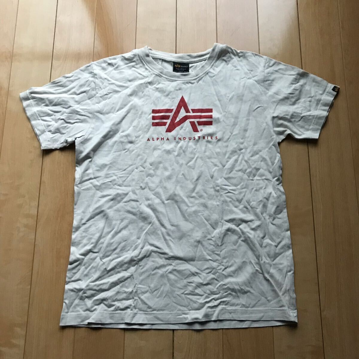 アルファインダストーリーズ ロゴTシャツ 110-1-316 メンズ M ベージュ拍卖