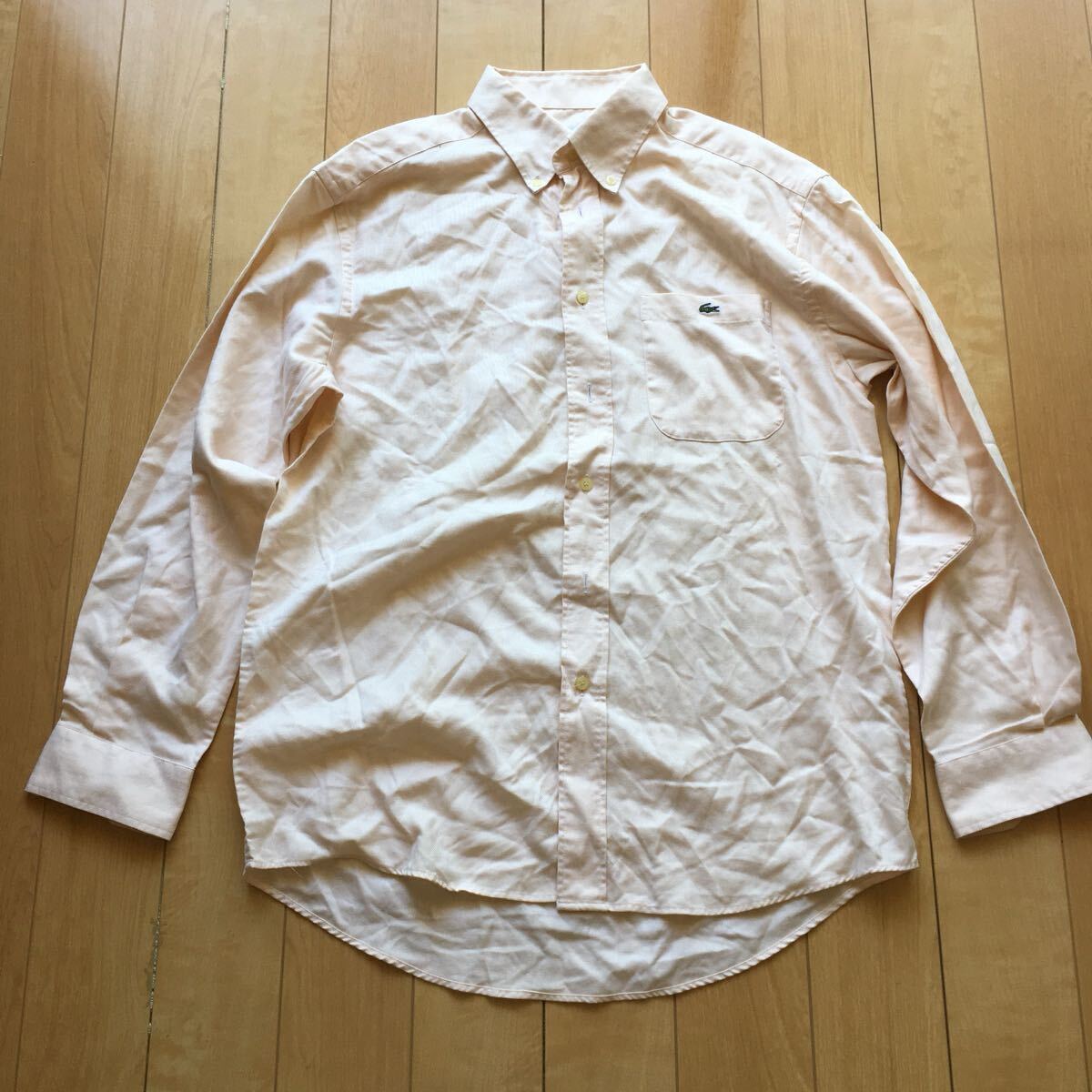 ラコステ 長袖シャツ 236-1-35 メンズ 4 ピンク 緑ワニ拍卖