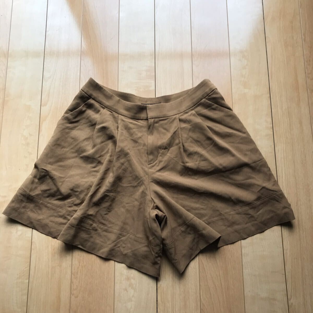 23区 ショートパンツ 日本製 107-1-360 ブラウン 40 レディース拍卖