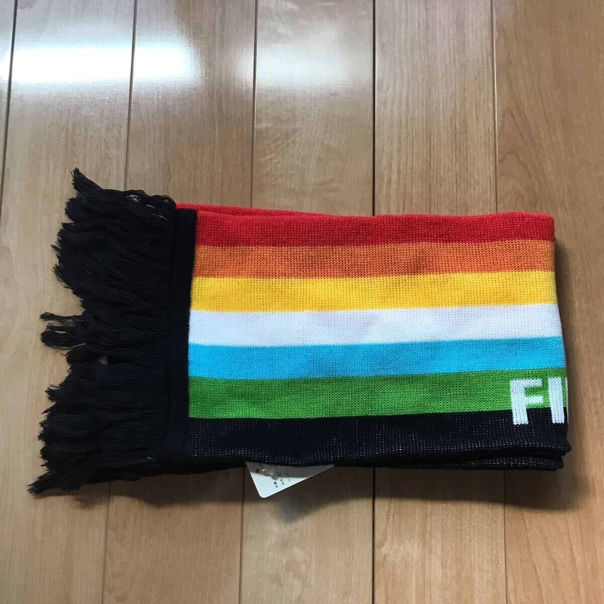 タグ付き 2014FIFAワールドカップ セブンカラーズマフラー 532-1-412 レインボー FREE サッカー拍卖