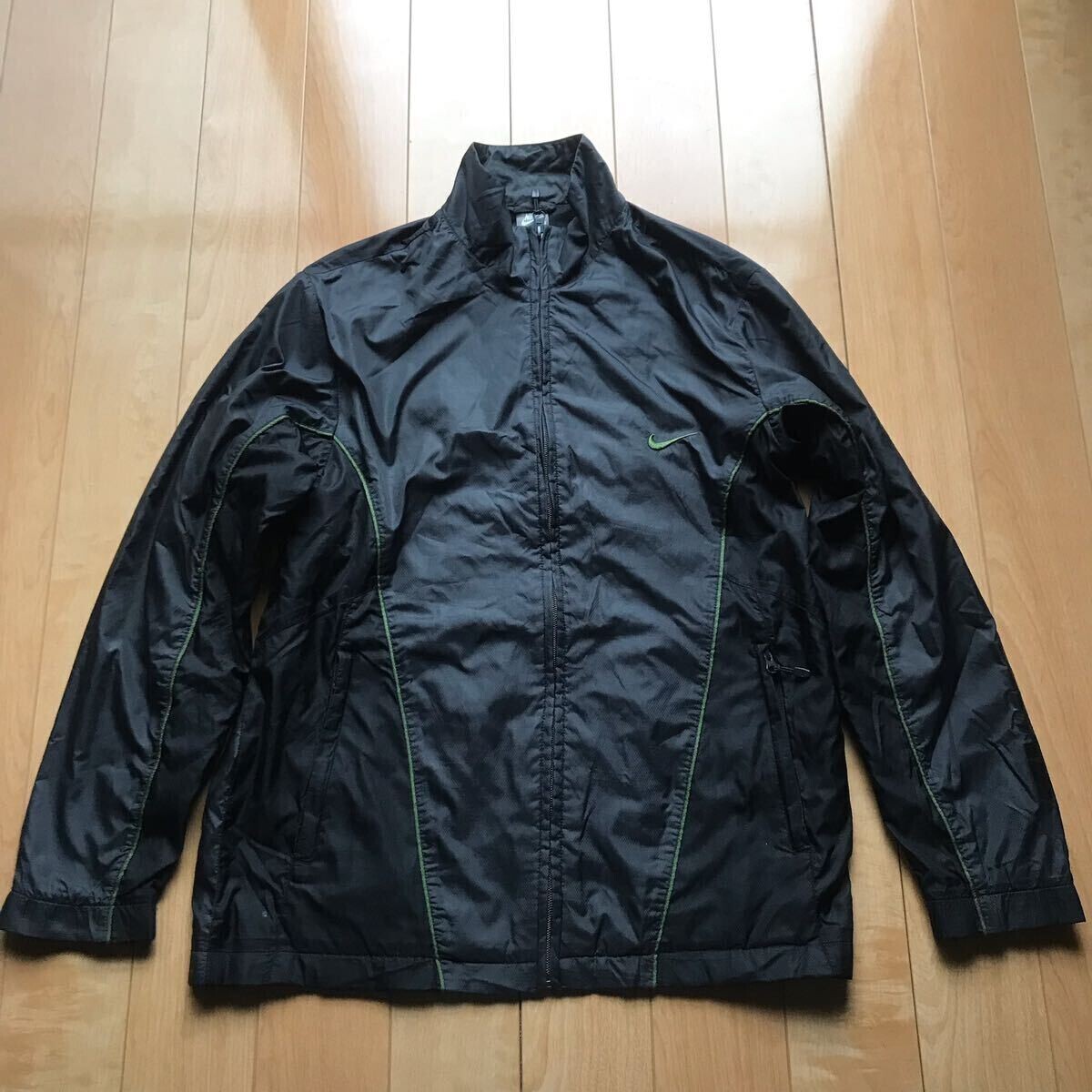 ナイキ ナイロンジャケット 524-6-302 メンズ M ブラック カーキ拍卖