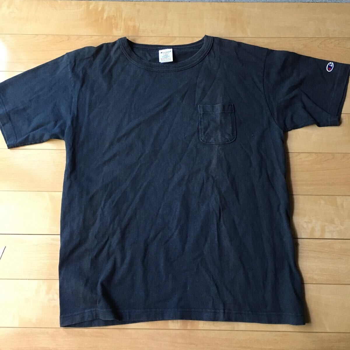 USA製 チャンピオン Tシャツ 584-1-304 ブラック L拍卖