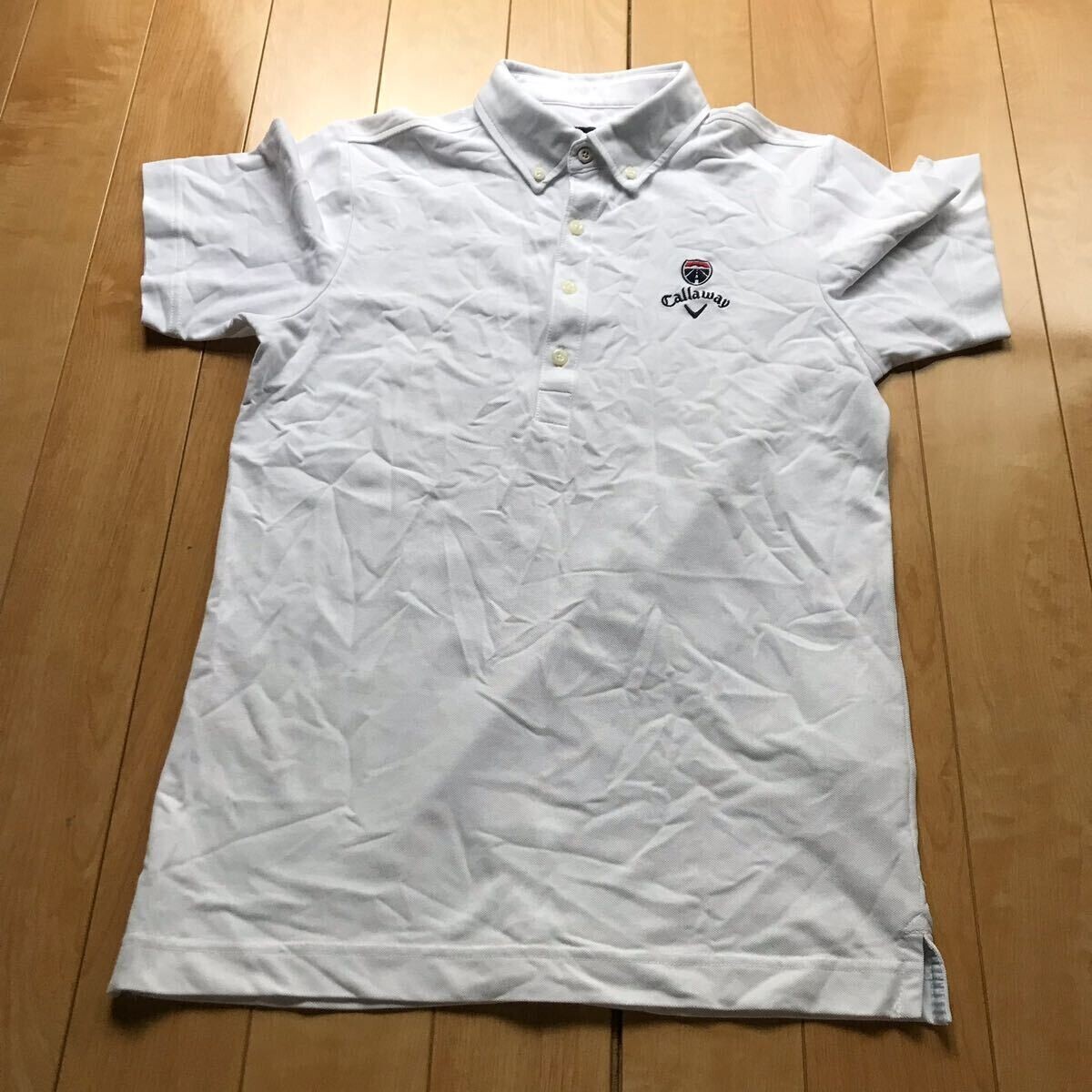 キャロウェイ ポロシャツ 180-1-318 メンズ M ホワイト ゴルフ拍卖
