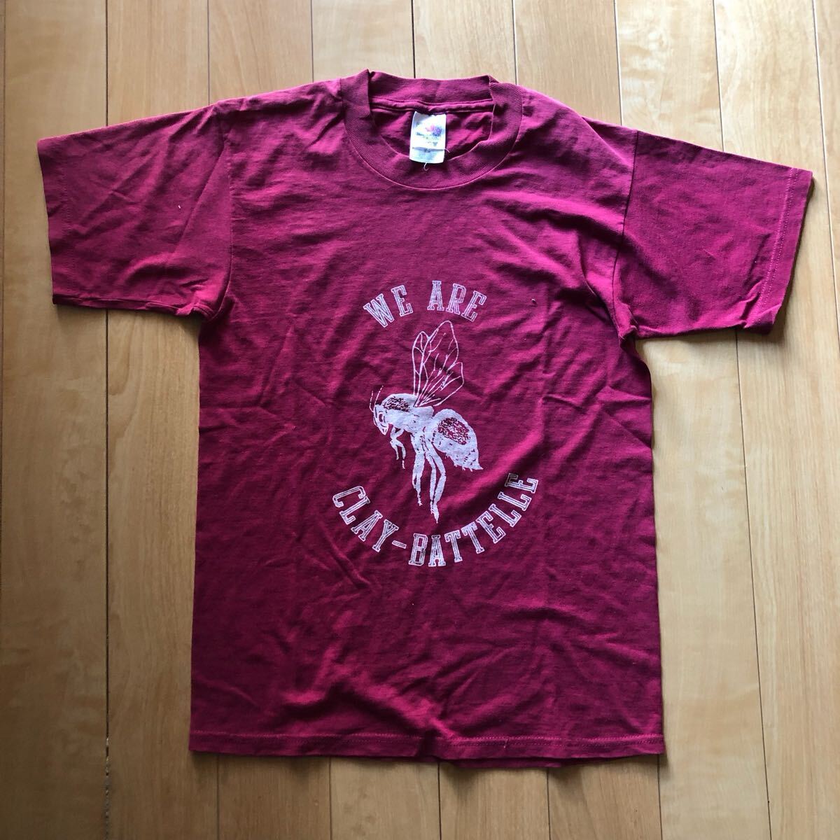 フルーツオブザルーム プリントTシャツ 226-1-74 メンズ S ワインレッド拍卖