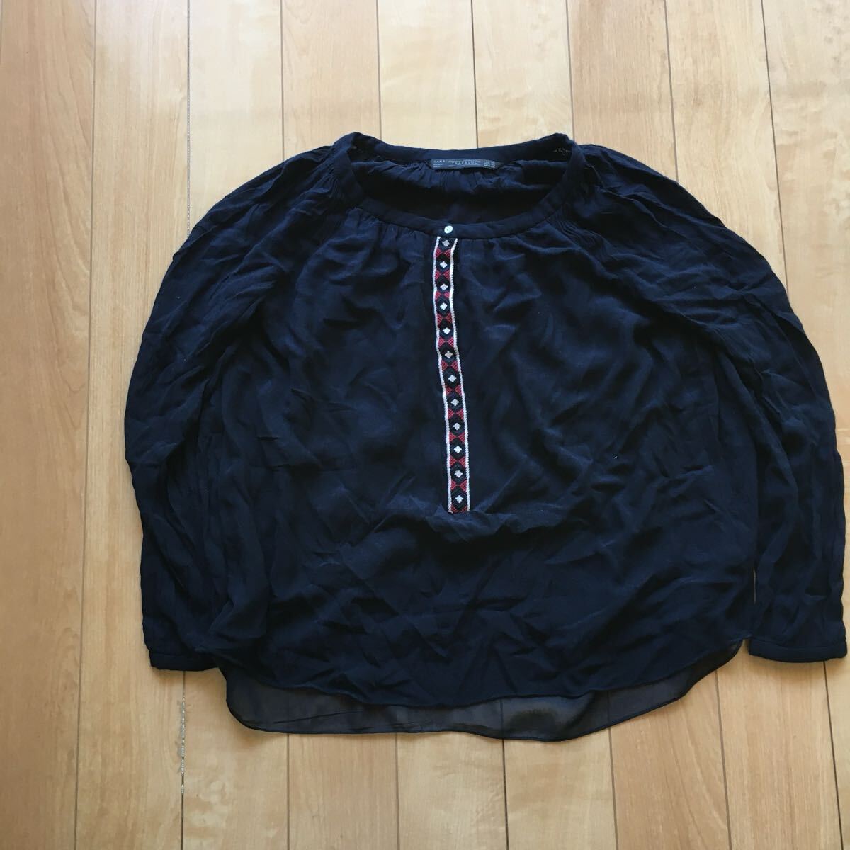 ザラ トラファルック エスニックブラウス 236-1-37 レディース ネイビー拍卖