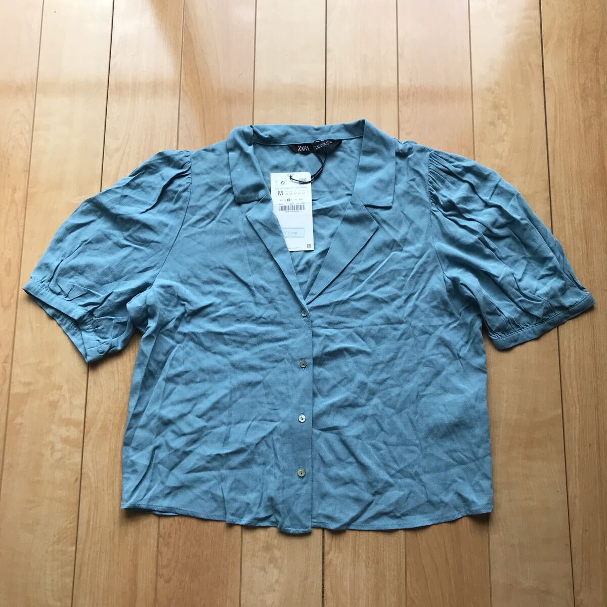 タグ付き ザラ ブラウス 175-1-57 レディース ブルー拍卖