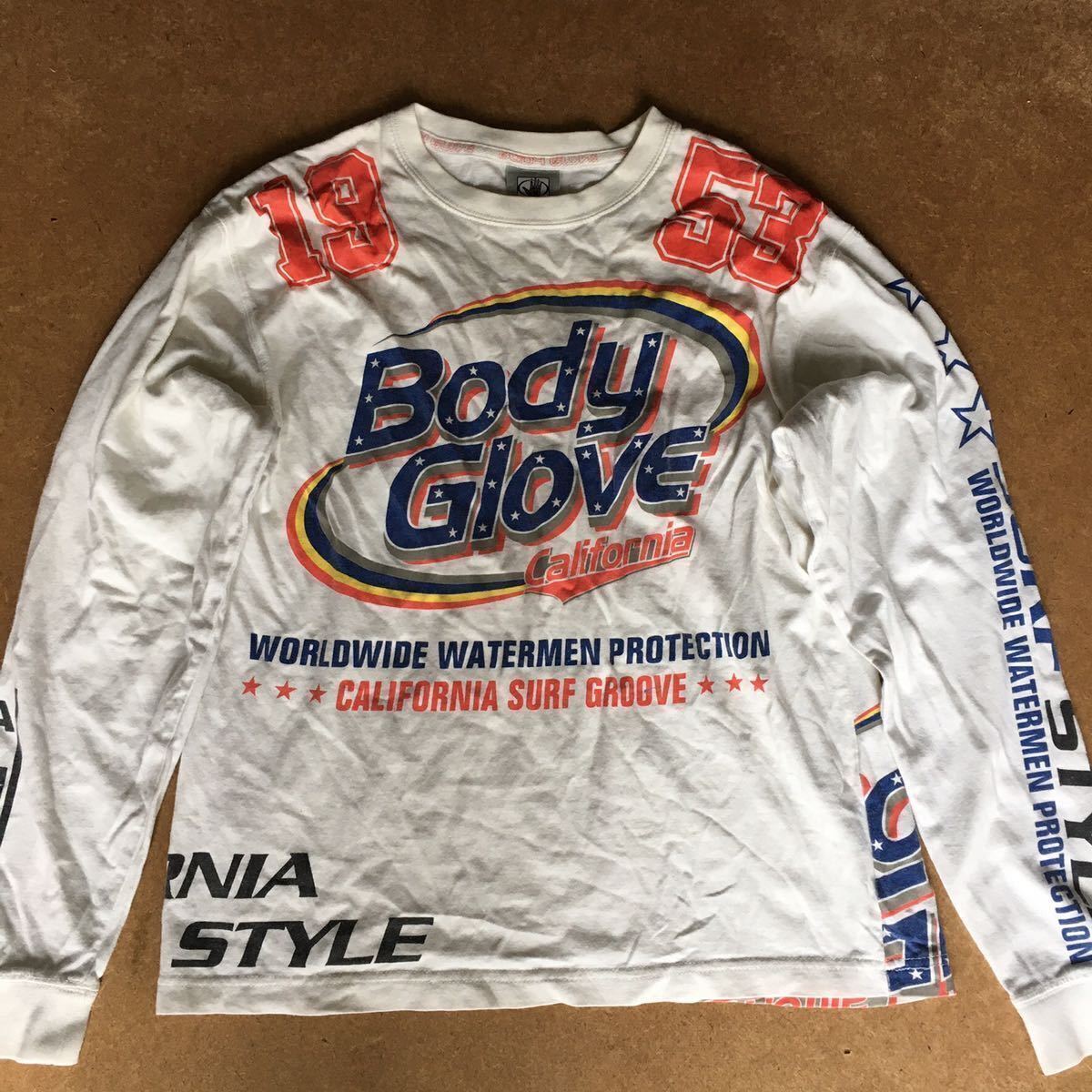 3-8 BODYGROVE プリントT 長袖 長袖Tシャツ 53 ホワイト SURF拍卖