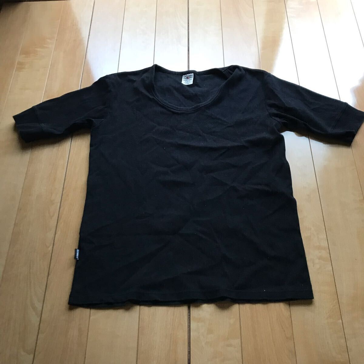 アヴィレックス リブTシャツ 111-1-343 ブラック XL拍卖