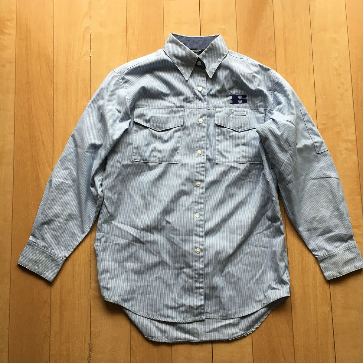 DANBIRD ワークシャツ 237-1-58 メンズ M ヒッコリー 厚手 大きめ 作業着拍卖