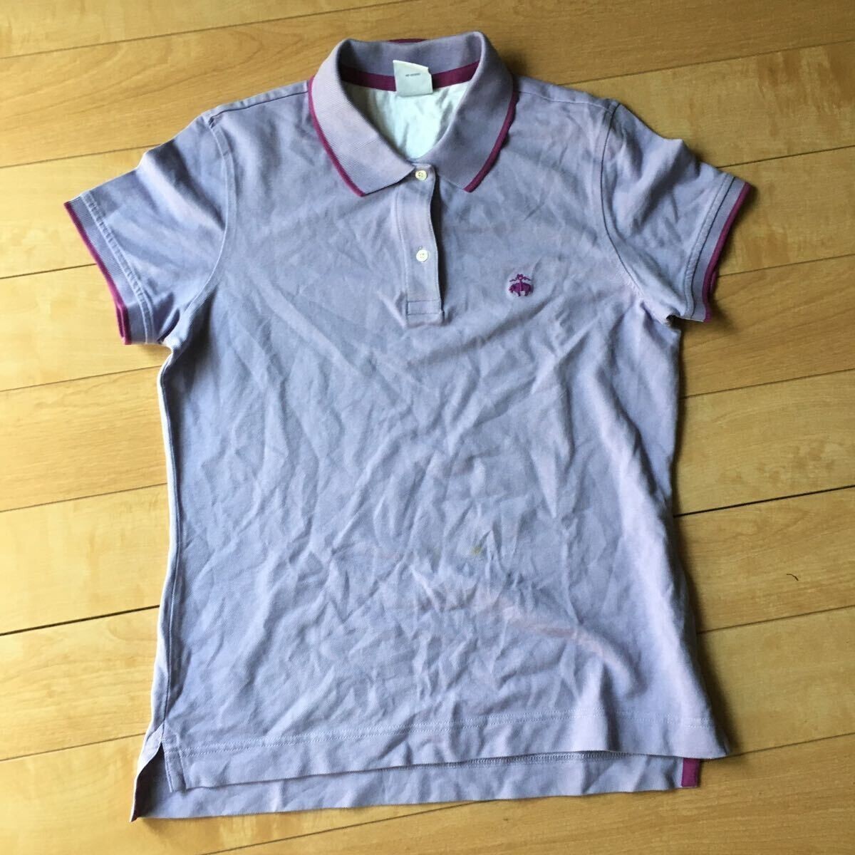 ブルックスブラザーズ ポロシャツ 094-1-343 レディース M パープル拍卖
