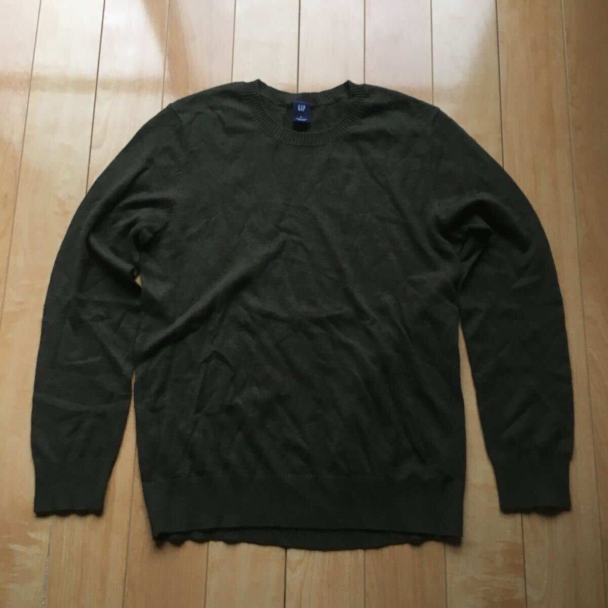 ギャップ ニットセーター 201-1-37 メンズ L カーキ拍卖