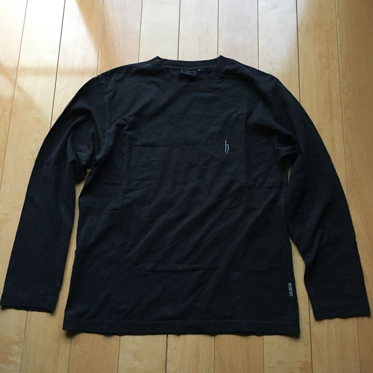 DJホンダ ロンT 224-1-44 メンズ M ブラック ヒップホップ 音楽 ヒップホップ拍卖