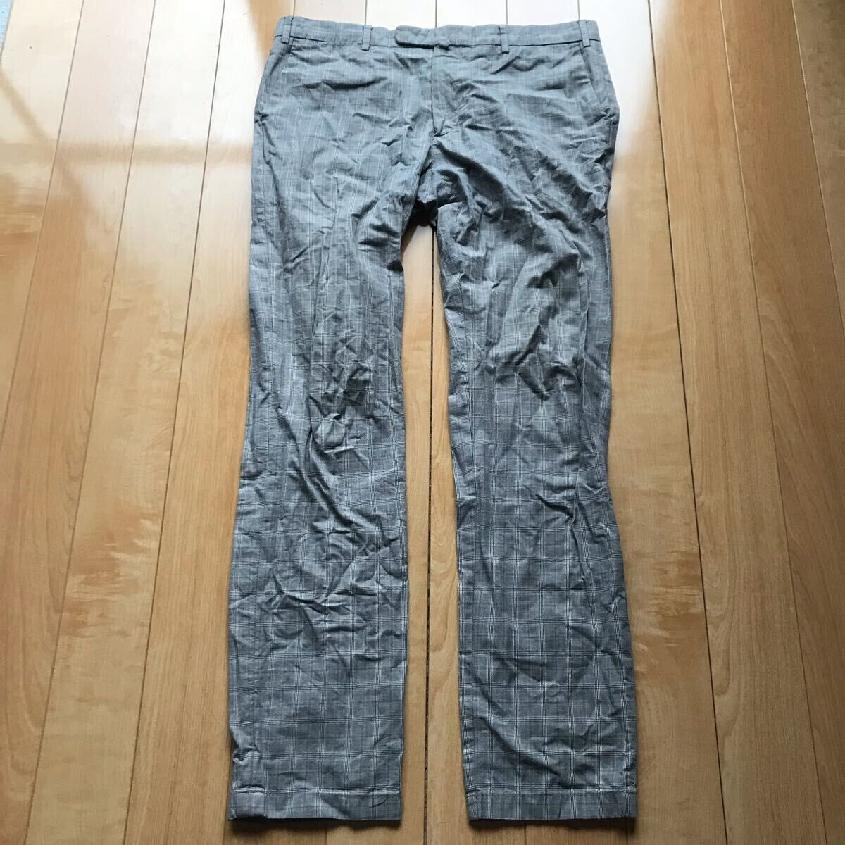 ザラ マン チェックパンツ 097-1-309 メンズ グレー拍卖