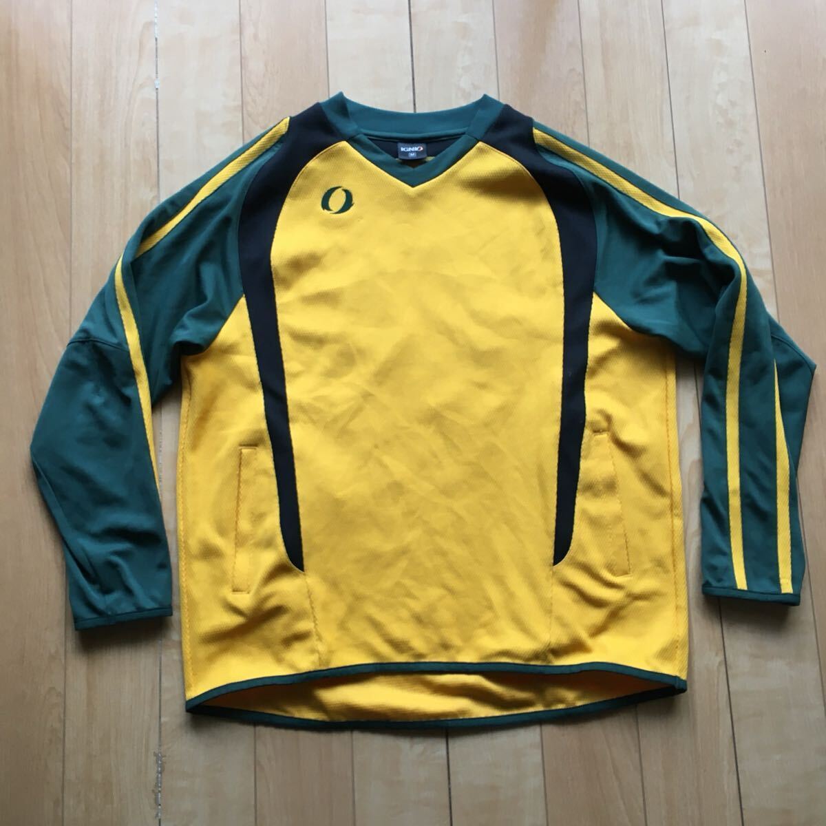 イグニオ プラクティスシャツ 238-1-3 メンズ M グリーン イエロー スポーツ サッカー拍卖