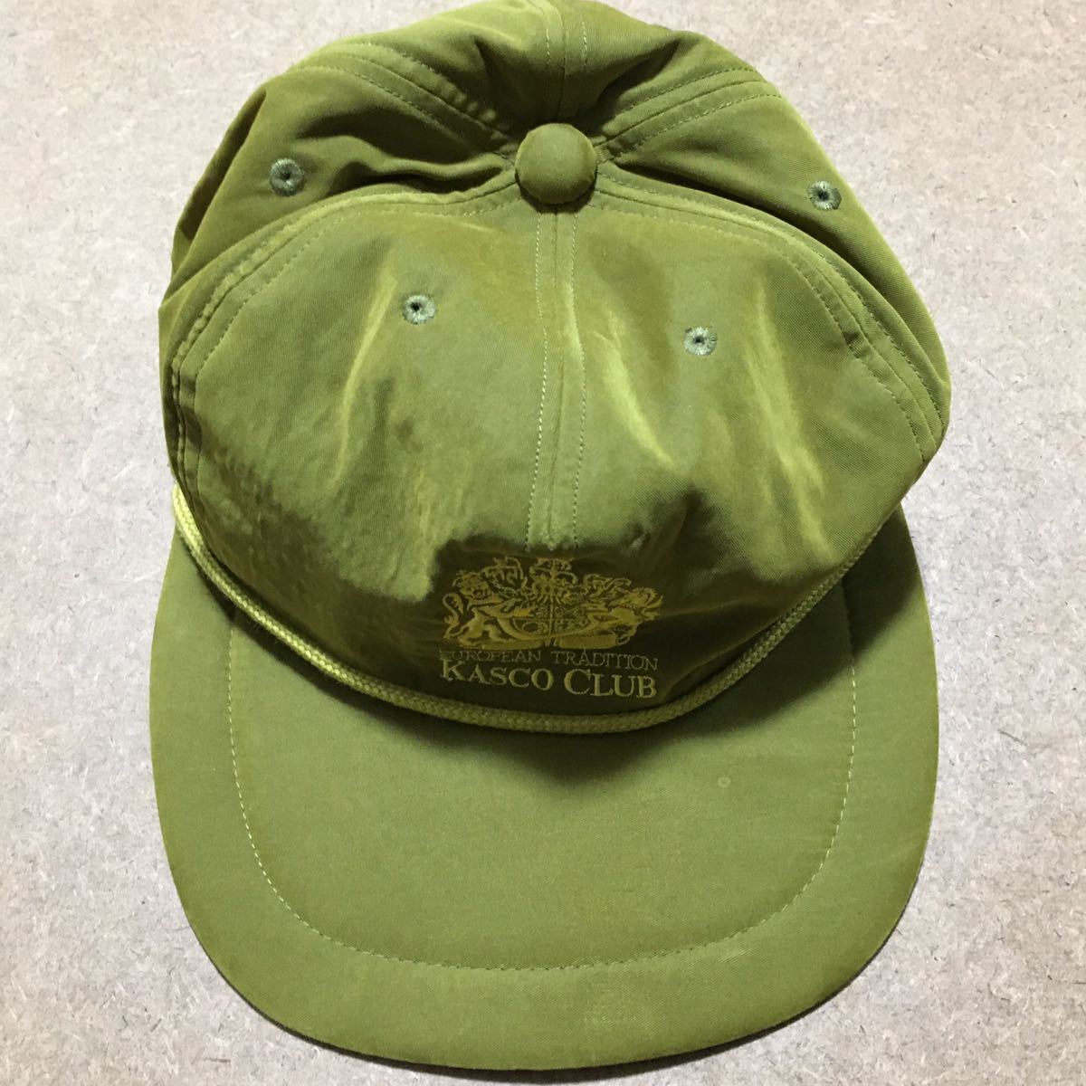 E7 KASCO CLUB ゴルフ 帽子 59cm カーキ ホワイト拍卖