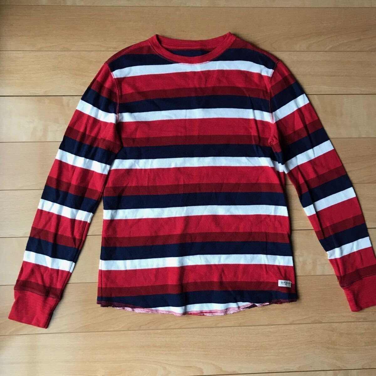 ギャップ ボーダーカットソー 2枚セット 544-1-29 レッド ネイビー ホワイト 140cm 150cm拍卖