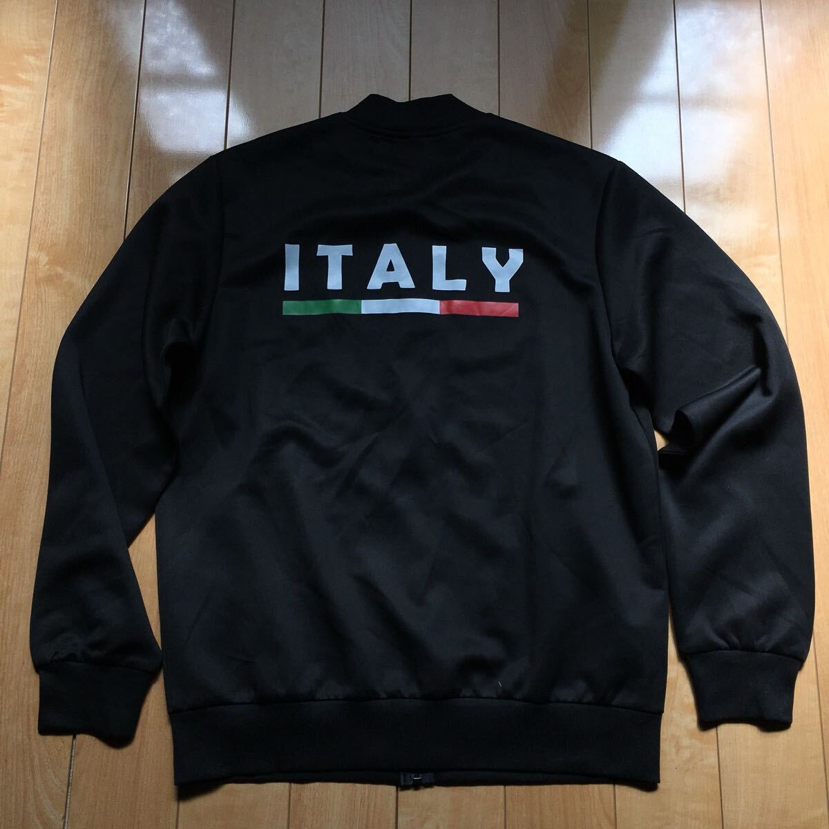 イタリーロゴ MA-1ブルゾン 214-1-26 メンズ S ブラック拍卖