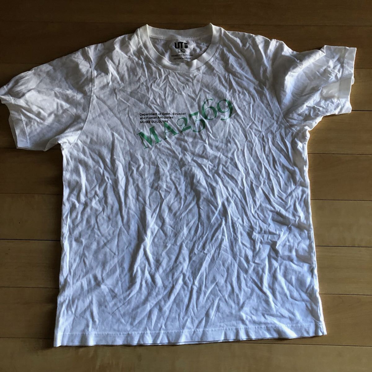 UT×ルーブル美術館 グラフィックT 229-1-23 メンズ XL ホワイト拍卖