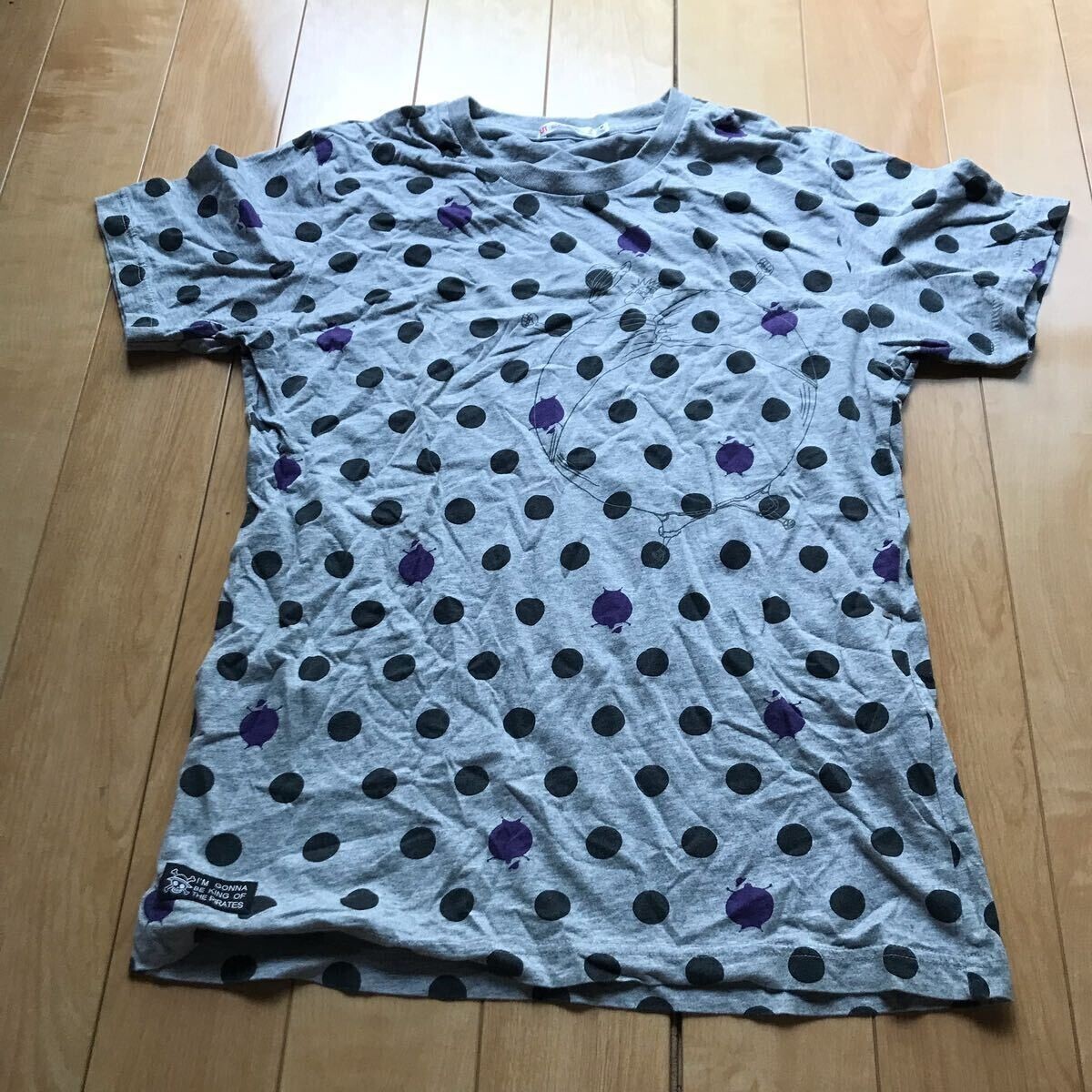 UT×ワンピース ルフィ グラフィックT 180-1-344 メンズ M グレー拍卖