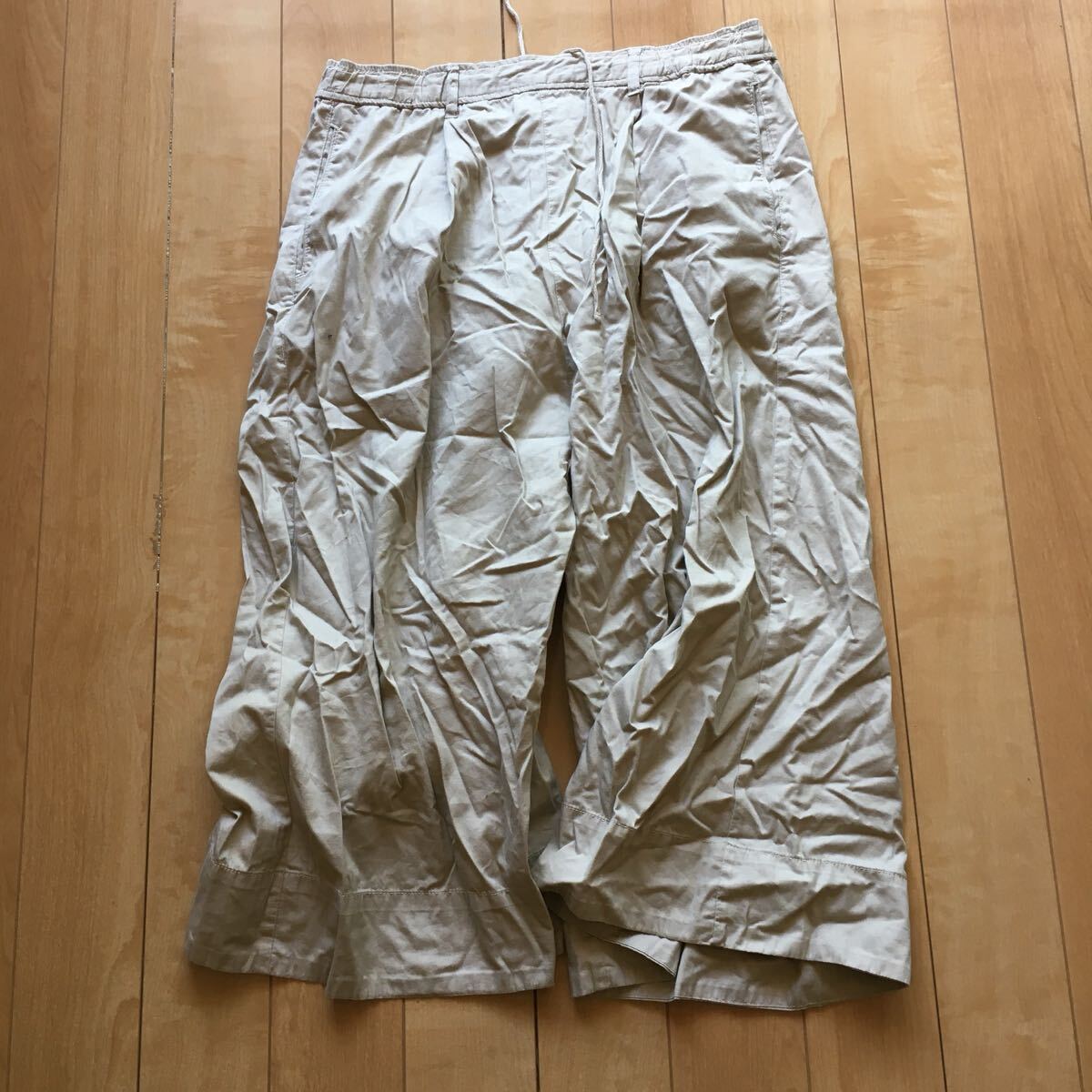 ニコアンド ワイドパンツ 248-1-53 レディース 3 ベージュ拍卖