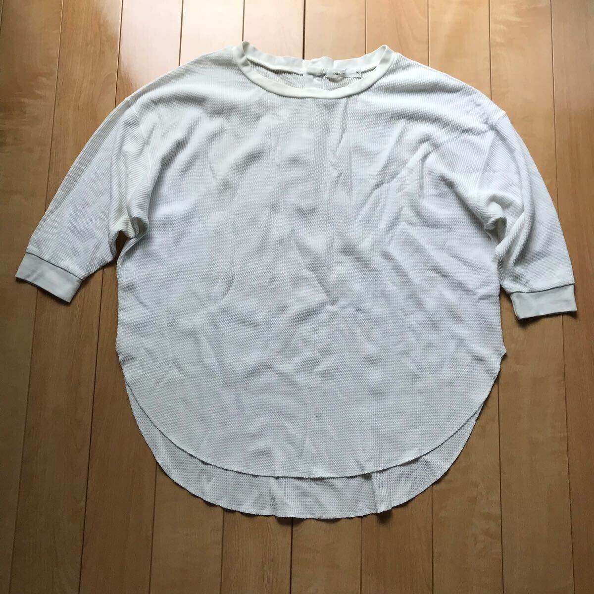 ニコアンド ワッフルカットソー 116-1-311 ホワイト 4拍卖