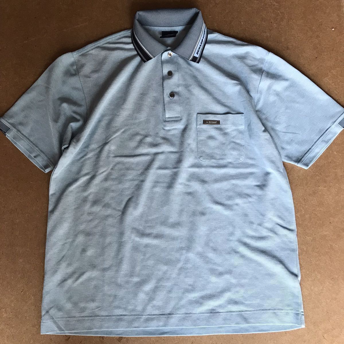 7-6 DUNLOP 日本製 ポロシャツ ライトブルー ダンロップ拍卖