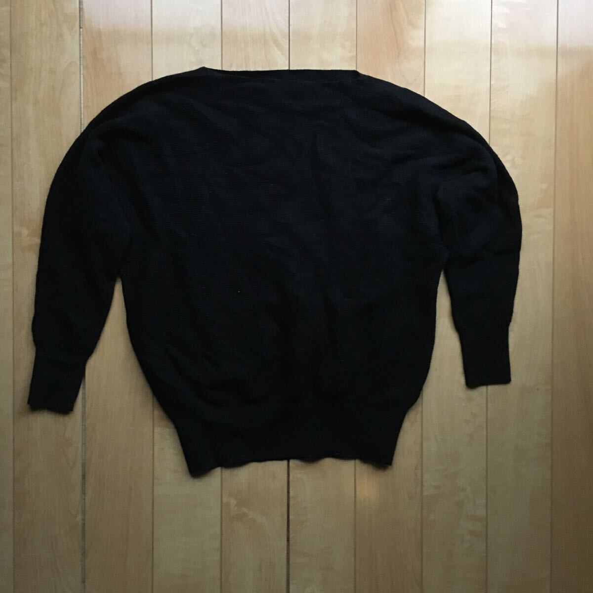 プラステ ボートネックドルマンニット 定価7549円 010-1-405 レディース M ネイビー拍卖