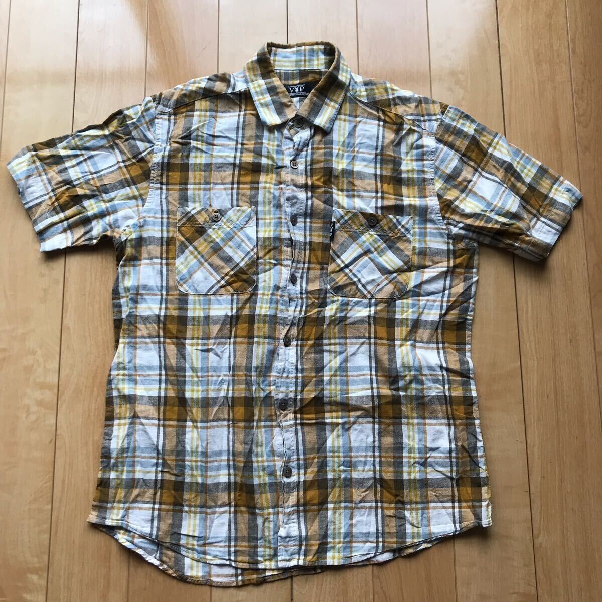 プレイボーイ チェックシャツ 169-1-385 メンズ M拍卖