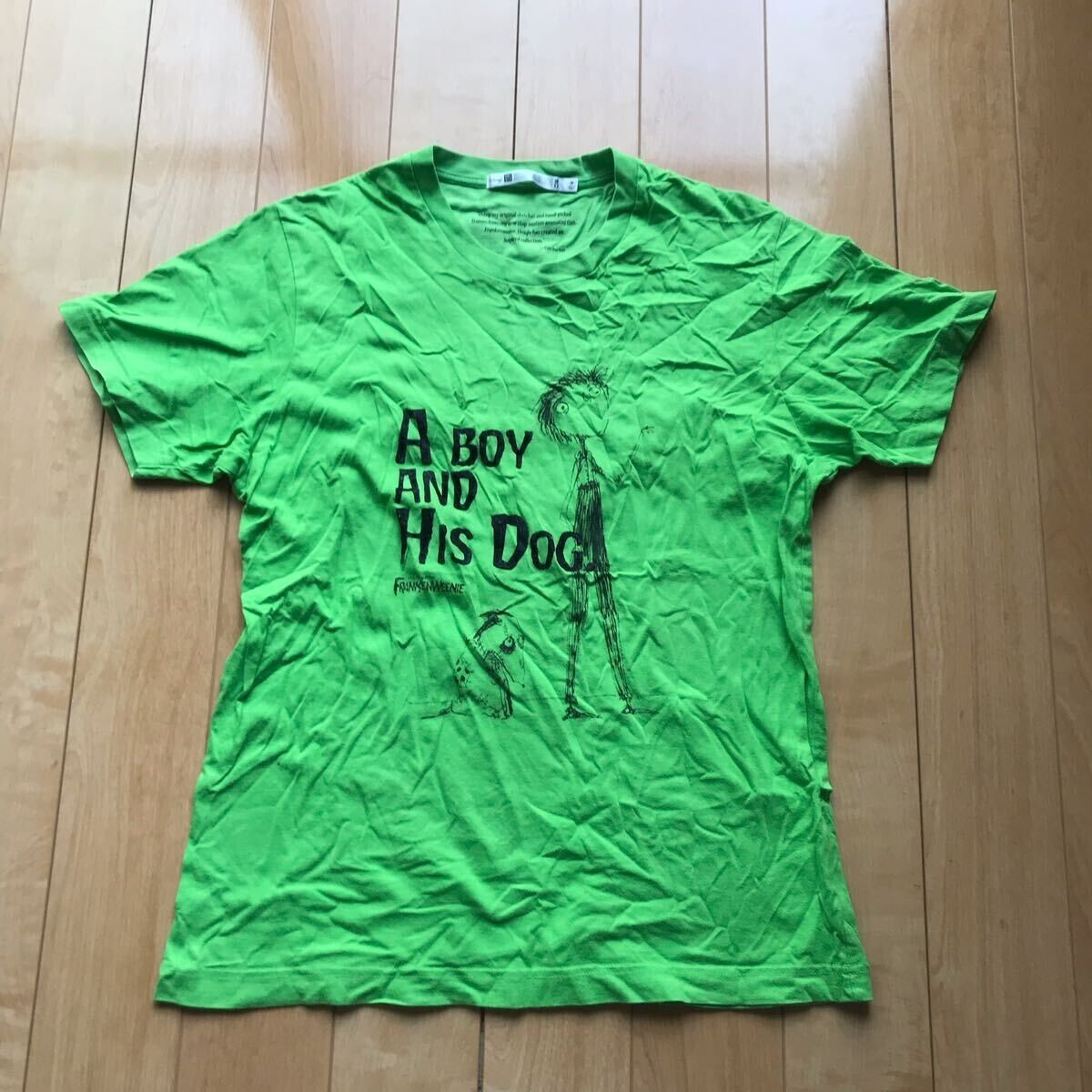 レア UT×ディズニー フランケンウィニー グラフィックT 177-1-306 メンズ M グリーン拍卖