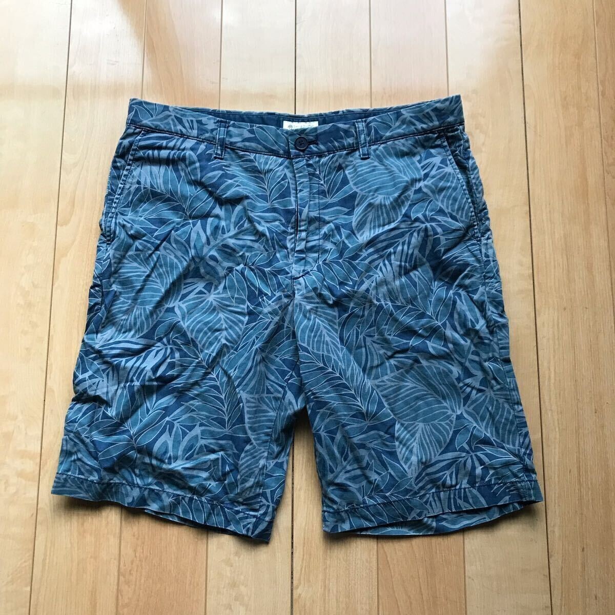 レア ユニクロ×イオラニハワイアンクラシック ハワイアンハーフパンツ 181-1-15 メンズ L拍卖