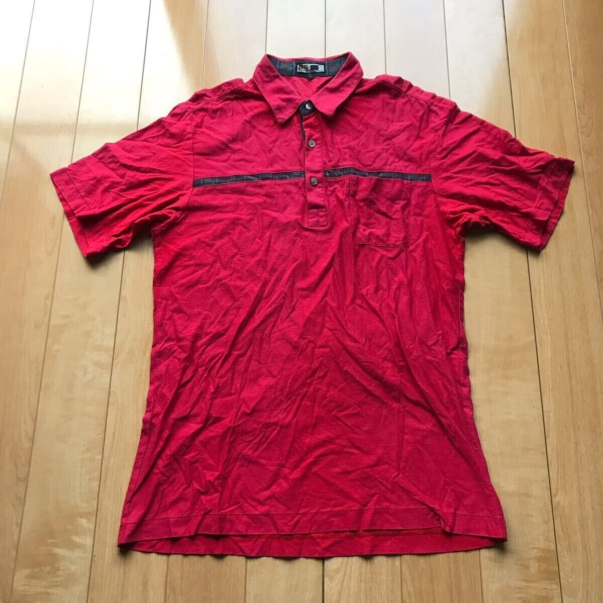 ダックス ゴルフ ポロシャツ 112-1-307 メンズ L レッド拍卖