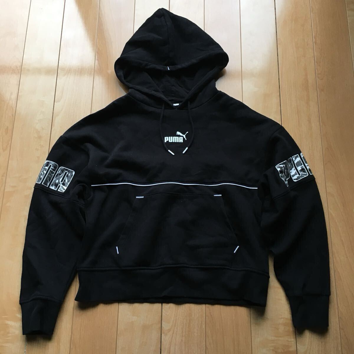 プーマ スウェットパーカー 195-1-52 レディース ブラック拍卖